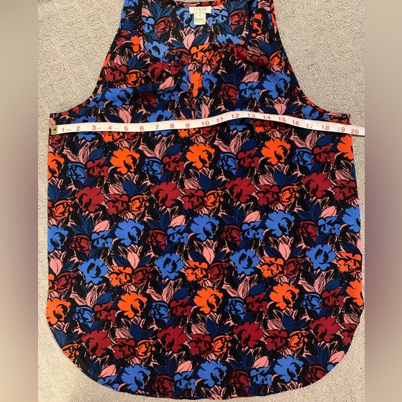 J. Crew Sleeveless Floral Blouse Size 4 - Picture 8 of 9